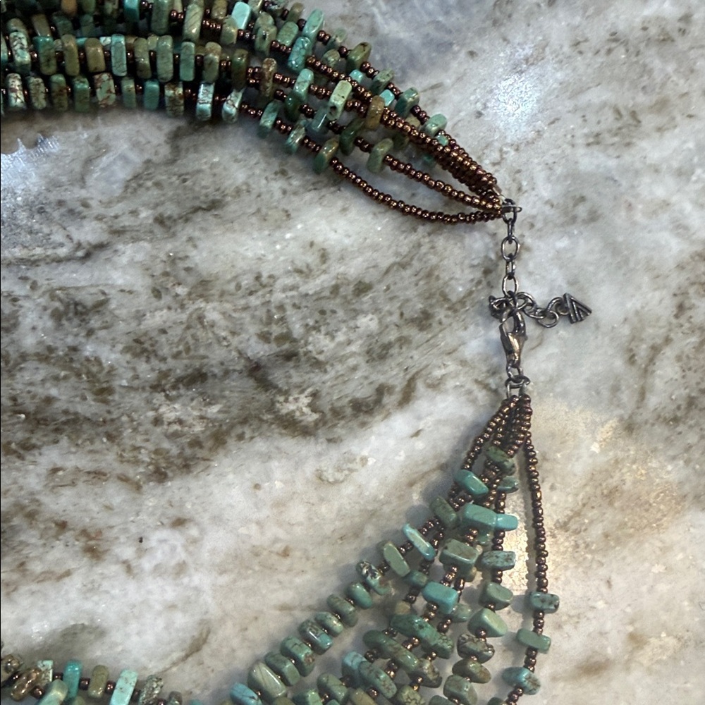 Silpada Turquoise Multi-Strand Necklace New - Picture 5 of 6